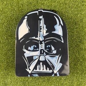 Star Wars Darth Vader Metal Lunch Box Tin Case Handle Black Blue